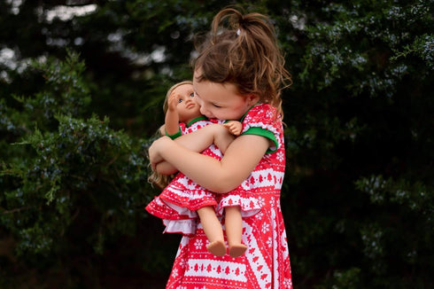 christmas-sweater-dress-just-for-littles®️ - Sophia's Style -5